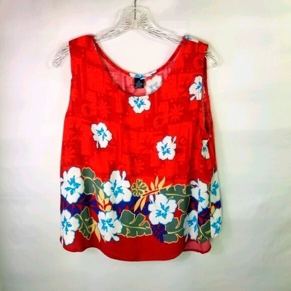 Hibiscus Collection Hawaii Tank Top - Picture 1 of 9